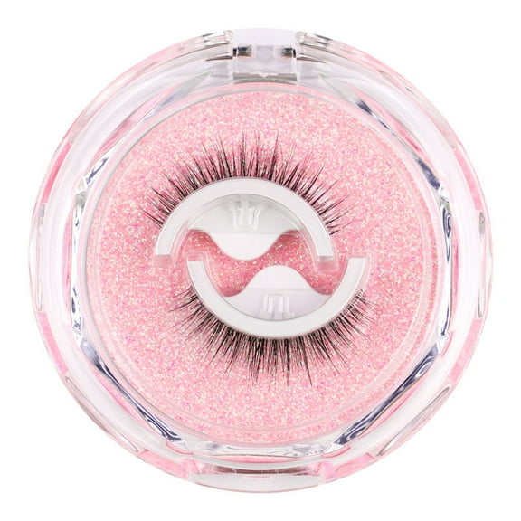 Pink Self-Adhesive Eyelashes,Eyelashes Snap On No Adhesive,New Snap On Lashes, False Eyelashes,False Lashes,A Pair