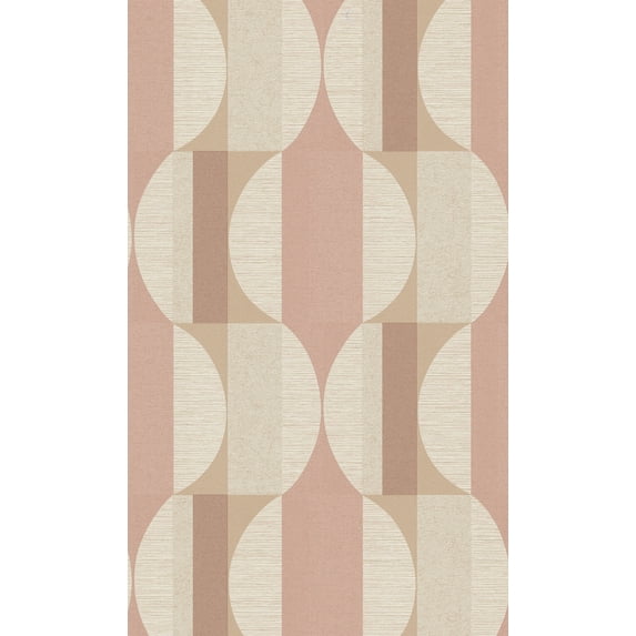 Pink Semi Circle Geometric Wallpaper