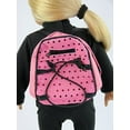 thumbnail image 1 of Pink Sequin Backpack For 18 Inch Dolls | American Fashion World, 1 of 4