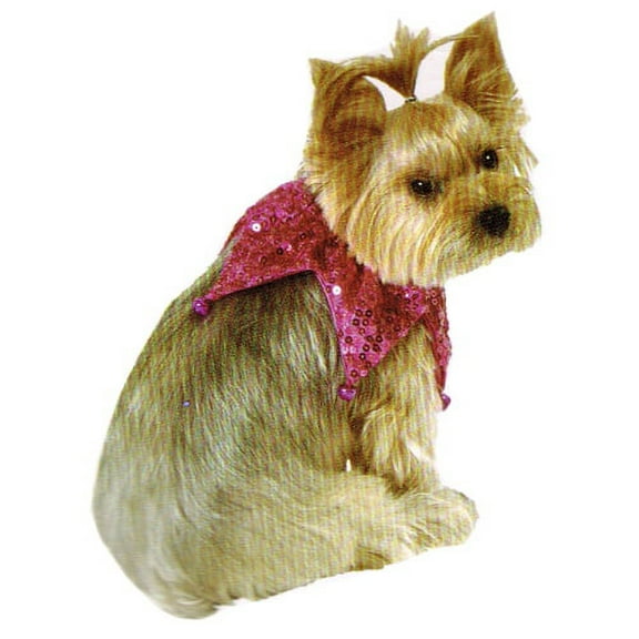 Pink Sequin Pet Neck Scrunchie (Medium/Large)