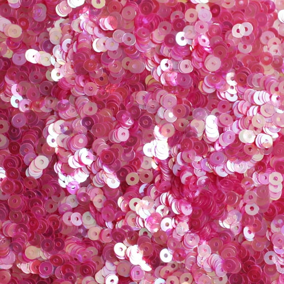 Pink Sequins 3mm Crystal Rainbow Iris Iridescent Made in USA