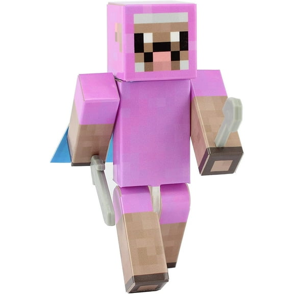 Pink Sheep Action Figure Toy, 4 Inch Custom Series Figurines by EnderToys