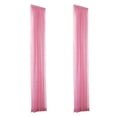 thumbnail image 1 of Pink Sheer Curtains 2 Panels Set, Light Filtering Sheer Window Curtains, Ideal for Living Room Bedroom Kids Nursery, Semi Sheer Privacy Curtains, Lightweight Drapes for Home, 1 of 4