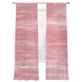 thumbnail image 1 of Pink Sheer Curtains 2 Panels Set Modern Abstract Gradient Pink Lines Texture Sheer Window Curtains Light Filtering Rod Pocket Voile Drapes for Bedroom Living Room 52"X96", 1 of 8
