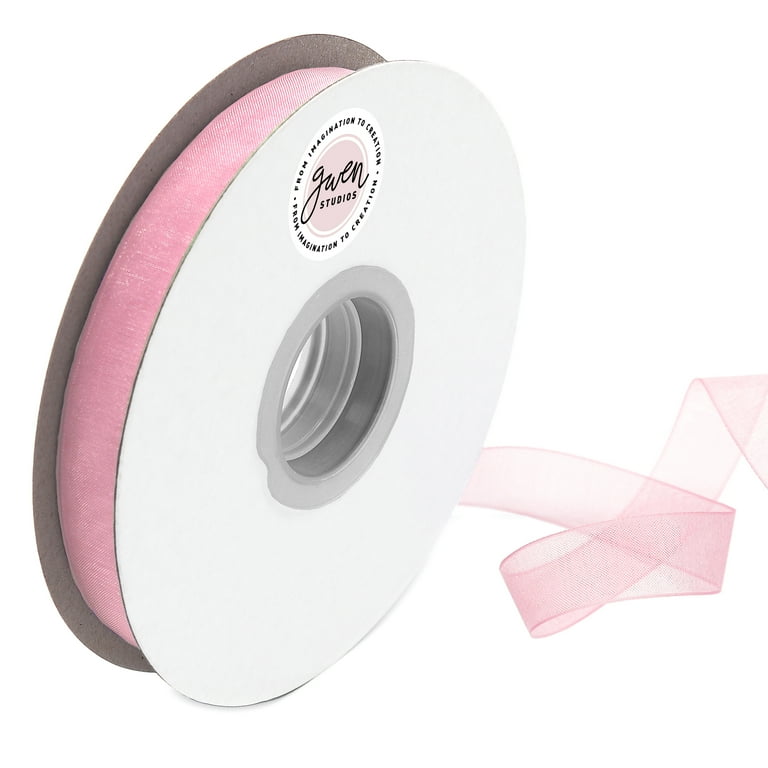 Pink 2024 organza ribbon