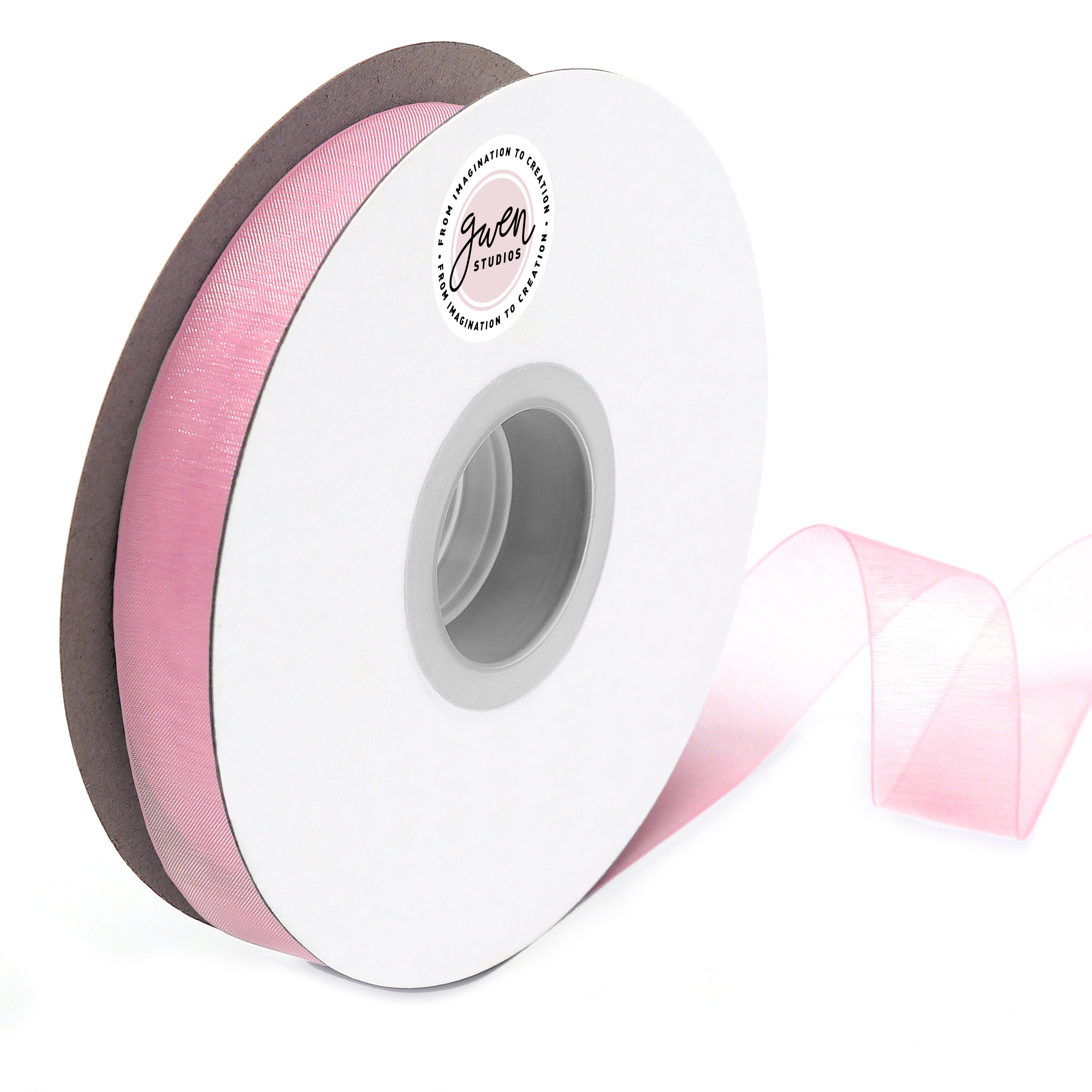 Powder Pink Organza Ribbon Bright Light Pink Ribbon 