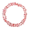 thumbnail image 1 of Pink Shell Pearl Pink Glass Beaded Necklace Jewelry Gift for Women Size 47, 1 of 8