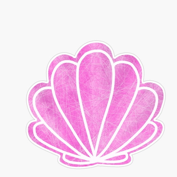 Pink Shell Sticker