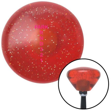 Pink Shift Pattern 63n Orange Retro Metal Flake Shift Knob with M16 x 1.5 Insert