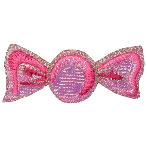 Pink Shimmery Candy - Treats/Sweets - Iron on Applique/Embroidered Patch