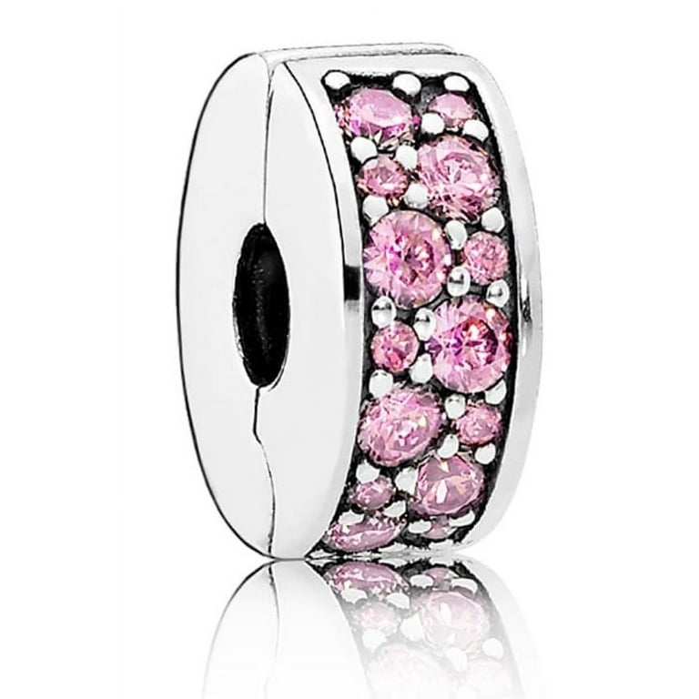 Pink Shining Elegance Spacer Clip Charm 791817PCZ