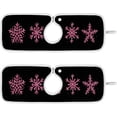 thumbnail image 1 of Pink Shiny Snowflakes Kitchen Sink Splash Guard 2 Packs Faucet Absorbent Mats Christmas Glittering Faucet Handle Drip Catcher Quickly Drying Mat for Kitchen Counter Bathroom, 14.9"x5.5", 1 of 7