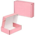 thumbnail image 1 of Pink Shipping Boxes for Small Business 6x4x1.6, 50 Pack Corrugated Cardboard Boxes for Shipping Packing, Pink Gift, 1 of 7