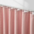 thumbnail image 1 of Pink Shower Curtain Boho, 72 x 72 Cotton Blend Waffle Weave Stripe Textured Heavy Duty, Fabric Shower Curtain for Bathroom, Hotel, Washable, 1 of 18