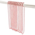 thumbnail image 1 of Pink Shower Curtain Hooks, 55 Inch Ball Chain Design, 12 Pack Rust-Resistant Metal Curtain Rings for Bathroom Rods, Heavy Duty 4.5mm Shower Curtain Hangers, 1 of 5
