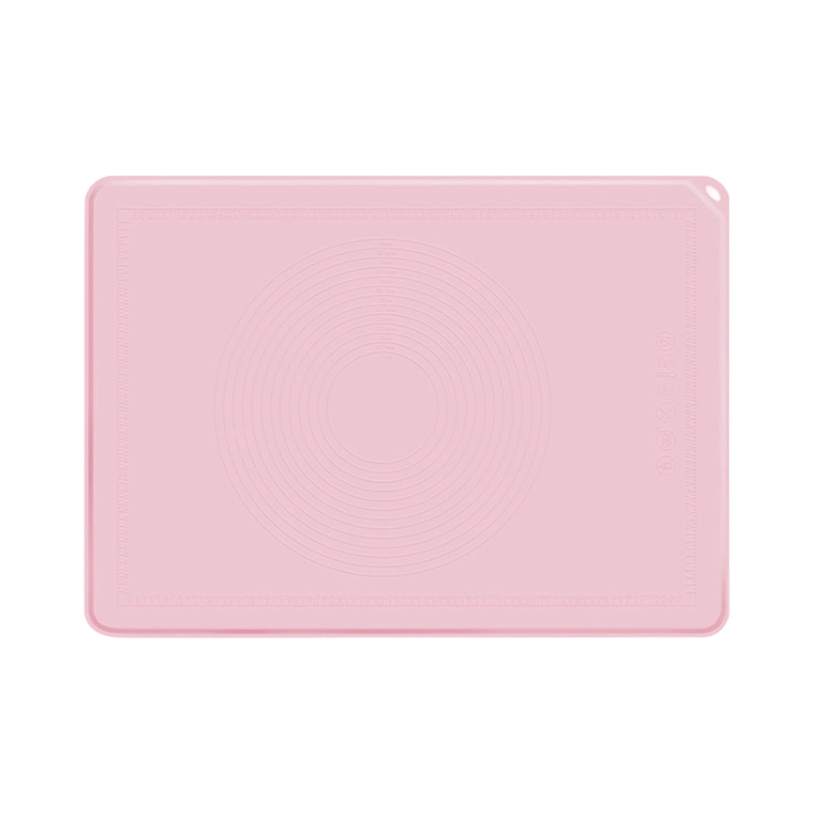 Pink Silicone Baking Mat Extra Thick Dough Rolling Mat With ...