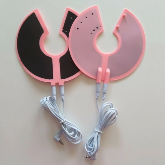 Pink Silicone Conductive Cup Rings Massage Body Massager Accessories 2 pcs
