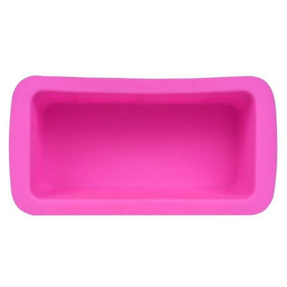 Pink Silicone Rectangle Loaf Cake Mold, One Size, Non-Stick Bread Pan for Oven Baking (1pc)