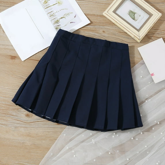 Pink Skirt For Girls Size 14/16 Toddler Girls Skirts Skorts Pleated Uniform Skirts Built in Shorts Stretchy Tennis Skort Athletic Flowy Skater Skirt for Girl
