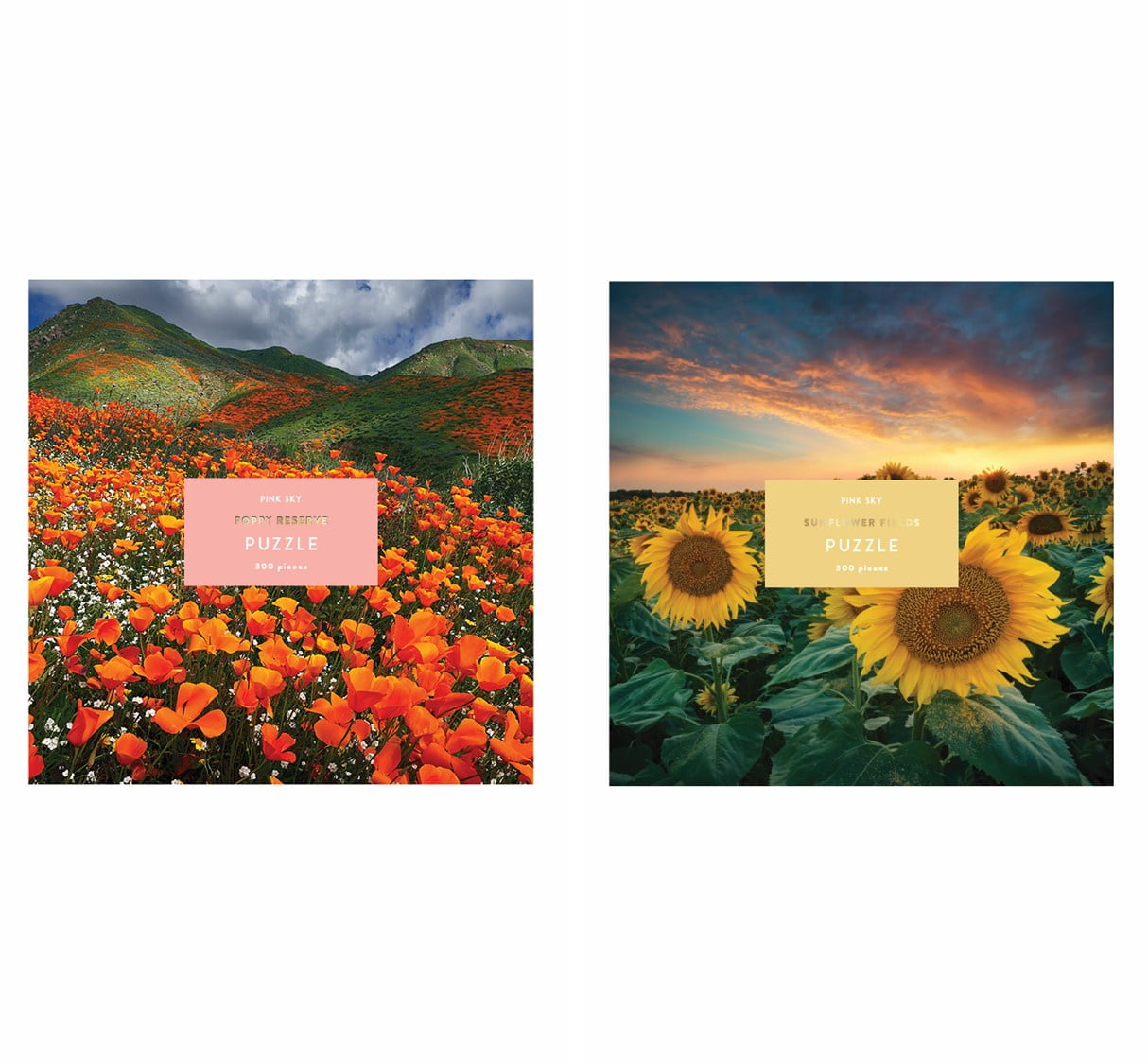 Pink Sky Puzzle 300 Piece Cylinder Box Gift Jigsaw Puzzle