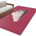 thumbnail image 1 of Pink Sky Area Rug 3x5 Washable Rug Non Slip Abstract Sky White Minimalist Large Area Rug Indoor Floor Carpet for Entryway Bedroom Kitchen Living Room Home Office Dining Room Nursery, 1 of 8