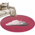 thumbnail image 1 of Pink Sky Round Rug 3ft Washable Circle Entryway Rugs Non Slip Abstract Sky White Minimalist Area Rug Indoor Floor Carpet for Bedroom Kitchen Living Room Home Office Dining Room Nursery, 1 of 9