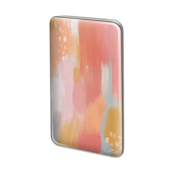 Pink Sky Watercolor Metal Rectangle Lapel Hat Pin Tie Tack Pinback