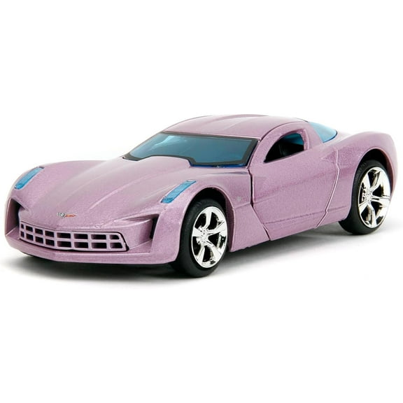 Pink Slips 1:32 W2 2009 Chevy Corvette Stingray Concept Die-Cast Car, Toys for Kids and AdultsDusty Purple