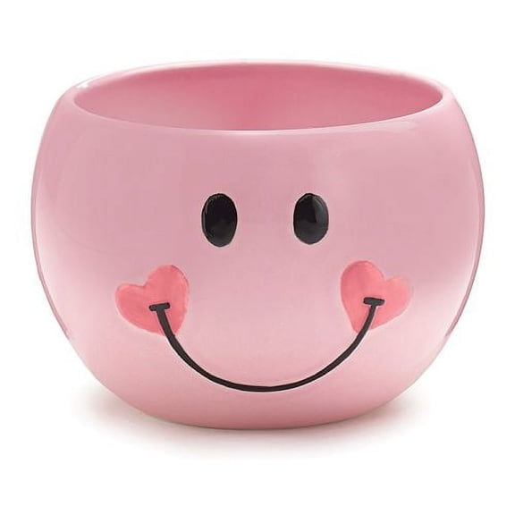 Burton & Burton Pink Smiley Face Planter
