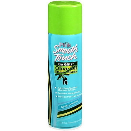 Pink Smooth Touch Go Glitz Olive Oil Sheen Spray, 15.5 fl oz