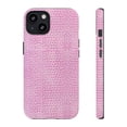 thumbnail image 1 of Pink Snakeskin Print iPhone 15 Case-iPhone-Animal Print iPhone Case, 1 of 2