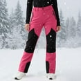 thumbnail image 1 of Pink Snow Pants - Girls Insulated Ski Pants , Winter Warm Waterproof Snowboard Pants, Outdoor Hiking Snow Pants for Cold Weather Hot Pink Size:160, 1 of 7