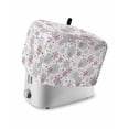 thumbnail image 1 of Pink Snowflake Christmas Toaster Cover 2 Slice, Small Kitchen Appliance Covers, Xmas Snowflake Winter Toaster Oven Cover with Loop, Bread Machine Cover Polyester Dust Cover Protection, 1 of 4