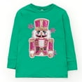 thumbnail image 1 of Pink Snowflake Nutcracker Patchwork Print - Toddler Long Sleeve Graphic Tee and Youth Long Sleeve Graphic T-Shirt, 1 of 16