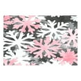 thumbnail image 1 of Pink Snowflakes 12x18in Heat-Resistant Non-Slip Place Mat, Durable and Wrinkle-Resistant, 1 of 8