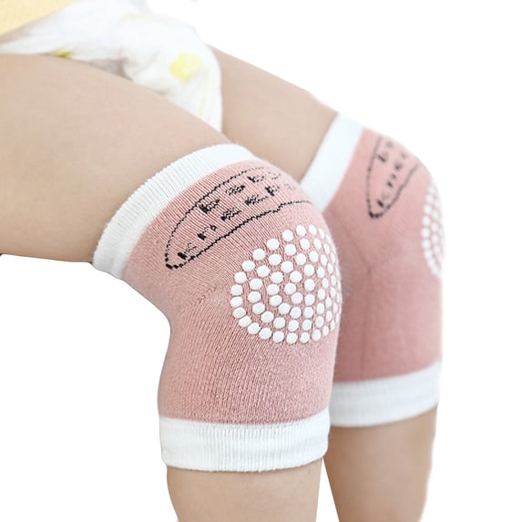 Pink Socks Baby Crawling Anti-Slip Knee Compression Sleeve Unisex Kneecap Coverage