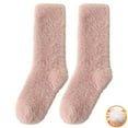 thumbnail image 1 of Pink Socks Long Haired Socks for Women Autumn and Winter Sleep Socks Warm Furry Socks Floor Socks with Plush and Thickened Mid Tube Socks, 1 of 3