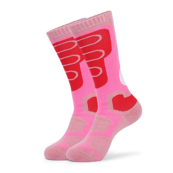 Pink Socks Ski Socks Kids Winter Thermal Snow Socks Skiing Snowboarding Skating Socks for Boys Girls Youth