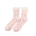 thumbnail image 1 of Pink Socks Warm & Cozy for Women Stocking Stuufers Fuzzy Plush Sleeping Slipper Socks Soft Warm Fabric, 1 of 6