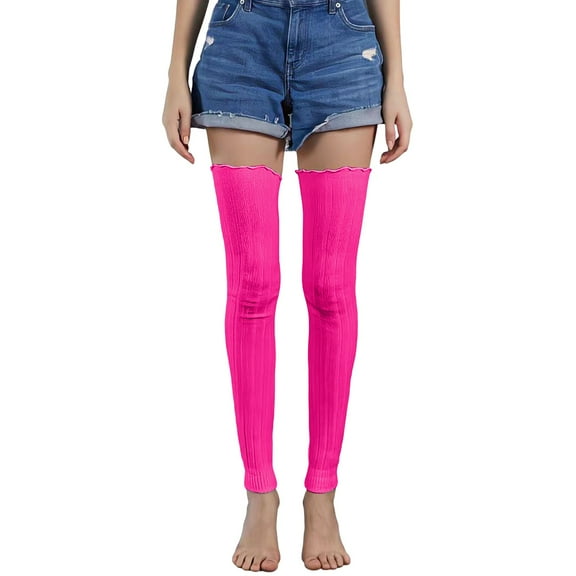 Pink Socks Women Knee High Socks Striped Women's Long Socks Harajuku Thigh High Socks for Girls Plus Size Stockings