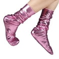 thumbnail image 1 of Pink Socks Women Men Socks Casual Work Business Reflective Solid Fashion Sock Comfortable, 1 of 2