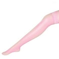 thumbnail image 1 of Pink Socks Women's Sexy Thigh False Eyelashes Lace Polka Dot Thin Black Silk Pantyhose Stocksings, 1 of 2