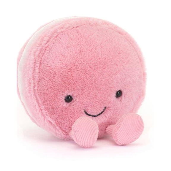 Pink Soft Plush Toy Dessert Macaron Pendant Doll
