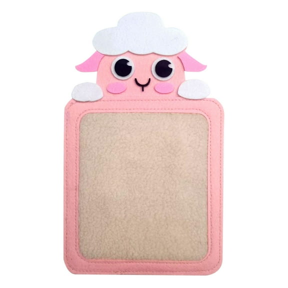 Pink Soft Touch Sensory Board, Tactile Discovery Pad Interactive Learning Mat, Fine Motor Skills Stimulation For Early Childhood