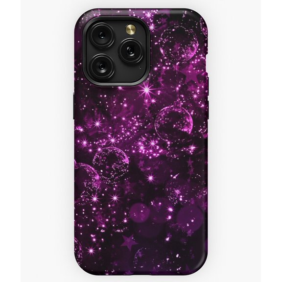 Pink Sparkle Cascade Glitter Glam Art G2896 Phone Case for iPhone17 16 15 14 13 12 11 Pro Max