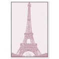 thumbnail image 1 of Pink Sparkling Floral Paris Canvas Paris Art Prints by Art Remedy, White Frame, 10" x 15", 1 of 7