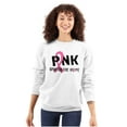 thumbnail image 1 of Pink Spread The Hope Breast Cancer Women Plus Size Crewneck Sweatshirt Brisco Brands 5X, 1 of 5