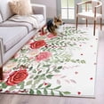 thumbnail image 1 of Pink Spring Floral Area Rugs 3'x5', Washable Small Throw Rugs for Living Room Bedroom, Weeping Romantic Flowers Pastoral Indoor Outdoor Rug Non-Slip Low Pile Carpet Runner Reversible Floor Mats, 1 of 8