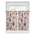 thumbnail image 1 of Pink Spring Floral Bathroom Window Curtain, Summer Botanical Vintage Birds Light Filtering Coffee Kitchen Curtains, Bedroom Living Room Curtains 2 Panel 84"x45", 1 of 6