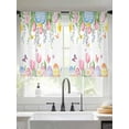 thumbnail image 1 of Pink Spring Floral Easter Sheer Curtains for Living Room Bedroom Elegant Tulip Flowers Sheer Curtains 54 Inch Long 2 Panels Set Light Filtering Curtain Window Treatments Drapes for Dining Room, 1 of 6